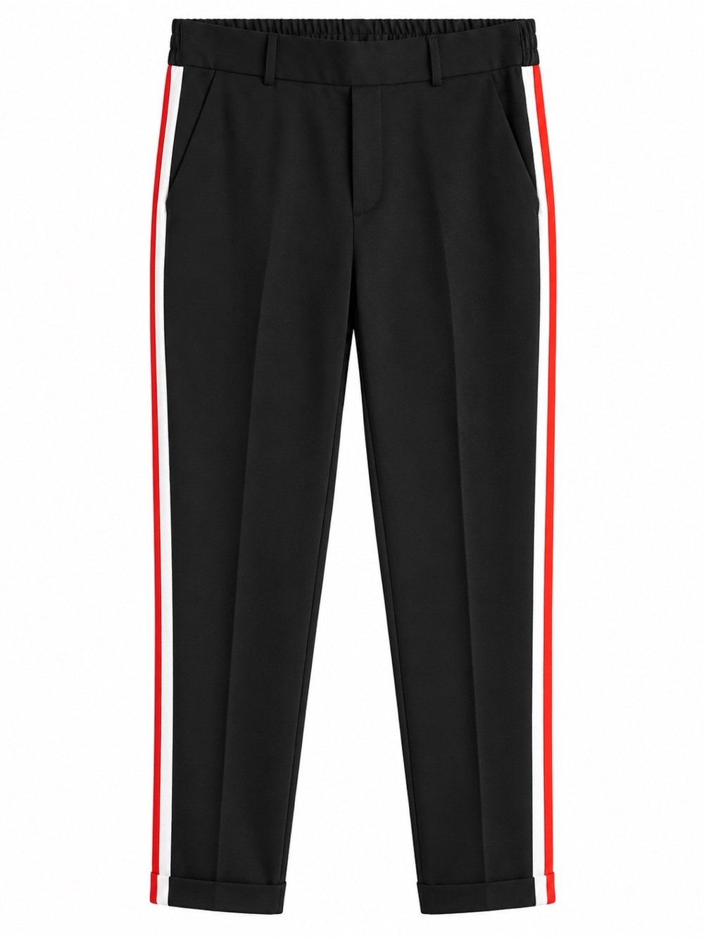 Vero Moda Black Soft Fabric Jogger Trousers with Side Stripes Size S